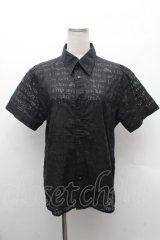 PUNK / 半袖シアーシャツ  黒 S-26-02-11-039-PU-TS-HR-ZS