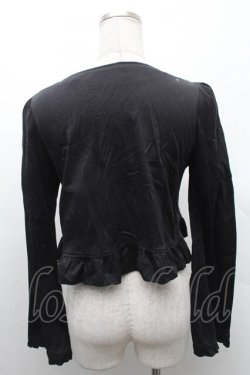 画像2: BPN / フリルショートジャケット  黒 S-26-02-11-040-GO-TO-HR-ZS