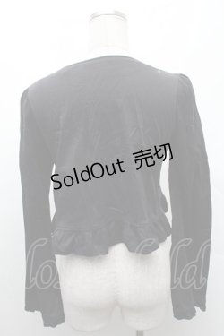 画像2: BPN / フリルショートジャケット  黒 S-26-02-11-040-GO-TO-HR-ZS