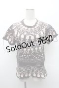 h.ANARCHY / スカルプリントダメージTシャツ  黒 S-26-02-11-041-HN-TS-HR-ZS
