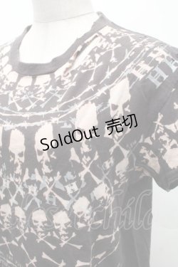 画像3: h.ANARCHY / スカルプリントダメージTシャツ  黒 S-26-02-11-041-HN-TS-HR-ZS
