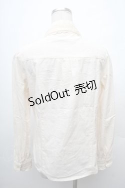 画像2: axes femme / 編上ブラウス  オフ S-26-02-11-004-AX-BL-AS-ZS