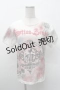 PUNK / スカルプリントTシャツ  白 S-26-02-11-044-PU-TO-HR-ZS