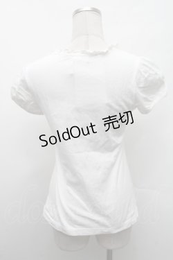 画像2: BPN / バラｘ蝶プリント半袖カットソー  白 S-26-02-11-045-GO-TO-HR-ZS