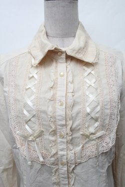 画像3: axes femme / 編上ブラウス  オフ S-26-02-11-004-AX-BL-AS-ZS