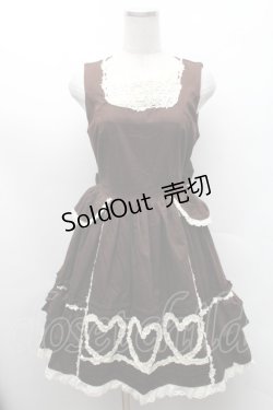 画像1: Innocent World / ハートレースワンピース  ブラウン S-26-02-11-049-IW-OP-AS-ZS