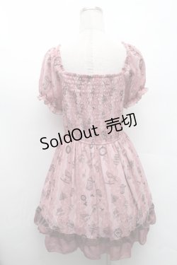 画像2: axes femme / ティータイムメルヘンチュニ  ピンク S-26-02-11-051-AX-OP-AS-ZS