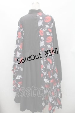 画像2: NieR Clothing / 着物袖ワンピース  黒 S-26-02-11-055-PU-OP-AS-ZS