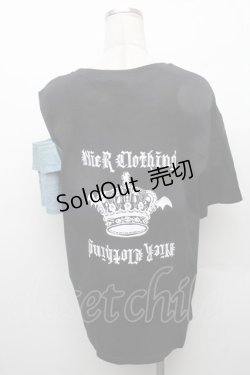 画像2: NieR Clothing / デザイントップス  黒 S-26-02-11-006-PU-TO-AS-ZS