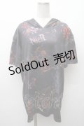 NieR Clothing / 転写プリントトップス  黒 S-26-02-11-009-PU-TO-AS-ZS