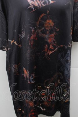 画像3: NieR Clothing / 転写プリントトップス  黒 S-26-02-11-009-PU-TO-AS-ZS