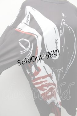 画像3: NieR Clothing / 転写プリントトップス  黒 S-26-02-11-010-PU-TO-AS-ZS