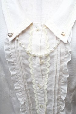 画像3: axes femme / フレア袖フリルブラウス  オフ S-26-02-11-001-AX-TO-AS-ZS