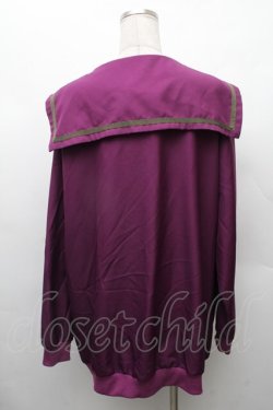 画像2: F.F.T collection / セーラー襟パーカー  紫 S-26-02-11-012-PU-TO-AS-ZS