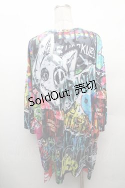 画像2: NieR Clothing / 転写プリントトップス  マルチ S-26-02-11-014-PU-TO-AS-ZS