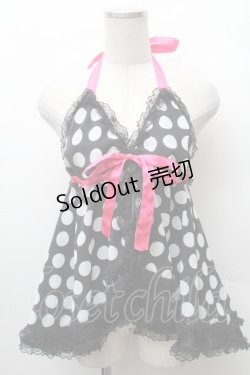 画像1: SEXY DYNAMITE LONDON / ベビードール  黒ｘ白 S-26-02-11-019-PU-TO-AS-ZS