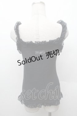 画像2: SEXY DYNAMITE LONDON / ロゴptキャミソール  黒 S-26-02-11-021-PU-TS-HR-ZS