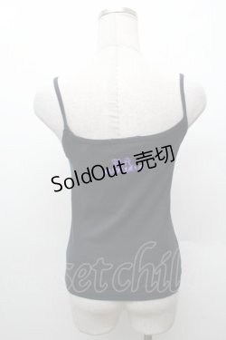 画像2: MAM MAXICIMAM / プリントキャミソール S 黒 S-26-02-11-022-0-TS-HR-ZS