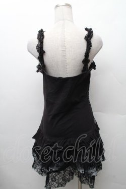 画像2: SEX POT ReVeNGe / ティアードキャミワンピース  黒 S-26-02-11-025-SP-OP-HR-ZS