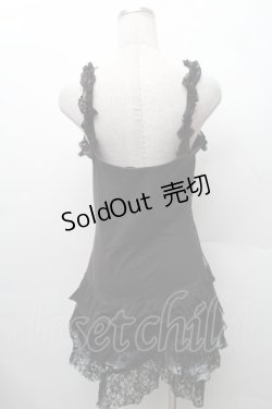 画像2: SEX POT ReVeNGe / ティアードキャミワンピース  黒 S-26-02-11-025-SP-OP-HR-ZS