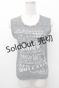 h.ANARCHY / プリントタンクトップ  グレー S-26-02-11-027-HN-TS-HR-ZS