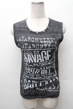 画像1: h.ANARCHY / プリントタンクトップ  グレー S-26-02-11-027-HN-TS-HR-ZS