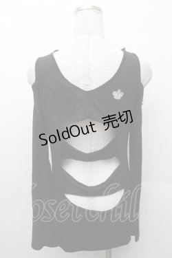 画像2: ALGONQUINS / ユニオンチェーンプリントカットソー  黒 S-26-02-11-028-AL-TO-HR-ZS