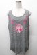 画像1: PEACE NOW / ボーダー刺 タンクトップ  黒ｘ白 S-26-02-11-029-PU-TS-HR-ZS (1)