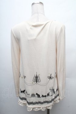 画像2: axes femme / シルエットねこptプルオーバー  オフ S-26-02-11-003-AX-TO-AS-ZS