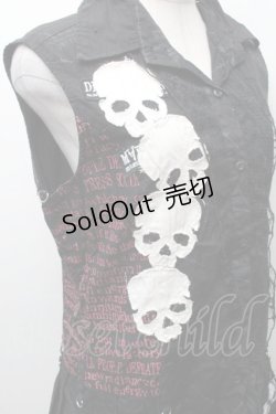 画像4: MAD / プリントノースリーブチュニック M 黒 S-26-02-11-032-PU-TO-HR-ZS