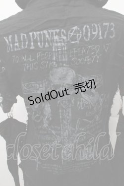 画像5: MAD / ガーゼフードZIPパーカー M 黒 S-26-02-11-033-PU-TO-HR-ZS