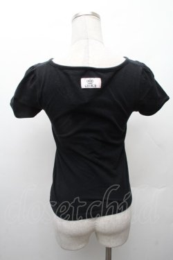 画像2: CHOICE / ハート天使ショート丈パフTシャツ  黒 S-26-02-11-036-PU-TS-HR-ZS