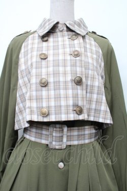 画像2: axes femme POETIQUE / 2WAYバイカラーコート  カーキ S-26-02-13-045-AX-CO-AS-ZS