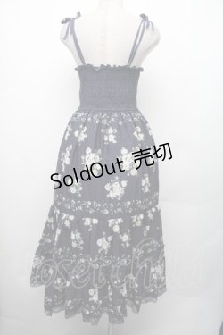 画像3: axes femme / 花柄2wayロングスカート  紺 S-26-02-13-047-AX-SK-AS-ZS