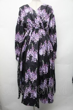 画像1: axes femme / カシュクールワンピース  黒 S-26-02-13-048-AX-OP-AS-ZS