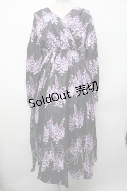 画像1: axes femme / カシュクールワンピース  黒 S-26-02-13-048-AX-OP-AS-ZS