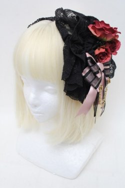 画像1: ALICE and the PIRATES / Sweet Devil丸型ヘッドドレスカチューシャ  黒ｘピンク S-26-02-13-006-PA-AC-HR-ZS