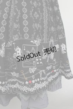 画像2: axes femme / トランプメルヘン柄スカート/Disney  黒 S-26-02-13-058-AX-SK-HR-ZS