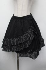画像1: PEACE NOW / ストライプイレヘムスカート  黒 S-26-02-13-060-PU-SK-HR-ZS (1)