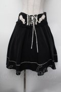 axes femme / レースアップフレアスカート  黒 S-26-02-13-061-AX-SK-HR-ZS