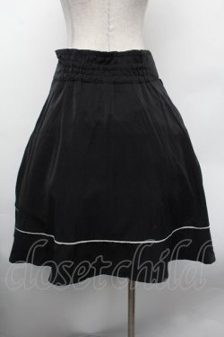 画像3: axes femme / レースアップフレアスカート  黒 S-26-02-13-061-AX-SK-HR-ZS