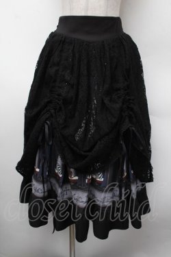 画像1: NIBBLE POISON / ダークナイトサーカススカート  黒 S-26-02-13-062-0-JA-HR-ZS