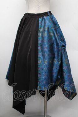 画像2: Deorart / 変形スカート  黒ｘ青 S-26-02-13-063-PU-SK-AS-ZS