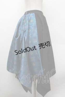 画像3: Deorart / 変形スカート  黒ｘ青 S-26-02-13-063-PU-SK-AS-ZS