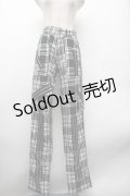 PUNK / チェックパンツ  黒ｘ白 S-26-02-13-064-PU-PA-HR-ZS