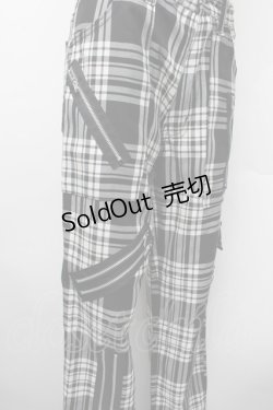 画像2: PUNK / チェックパンツ  黒ｘ白 S-26-02-13-064-PU-PA-HR-ZS