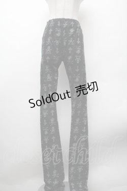 画像1: PUTUMAYO / スカルプリントレギンス  黒 S-26-02-13-065-PT-PA-HR-ZS