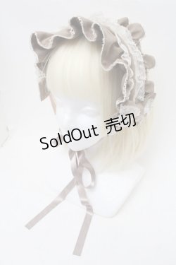 画像1: metamorphose / 両山レースブリム付きヘッドドレス  ベージュ S-26-02-13-008-ME-AC-AS-ZS