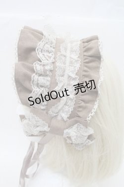 画像2: metamorphose / 両山レースブリム付きヘッドドレス  ベージュ S-26-02-13-008-ME-AC-AS-ZS