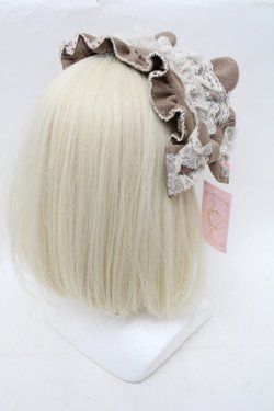 画像3: metamorphose / 両山レースブリム付きヘッドドレス  ベージュ S-26-02-13-008-ME-AC-AS-ZS